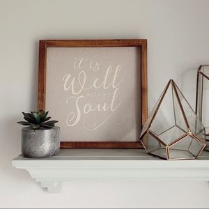 It is Well with My Soul Textured Framed Wall Art